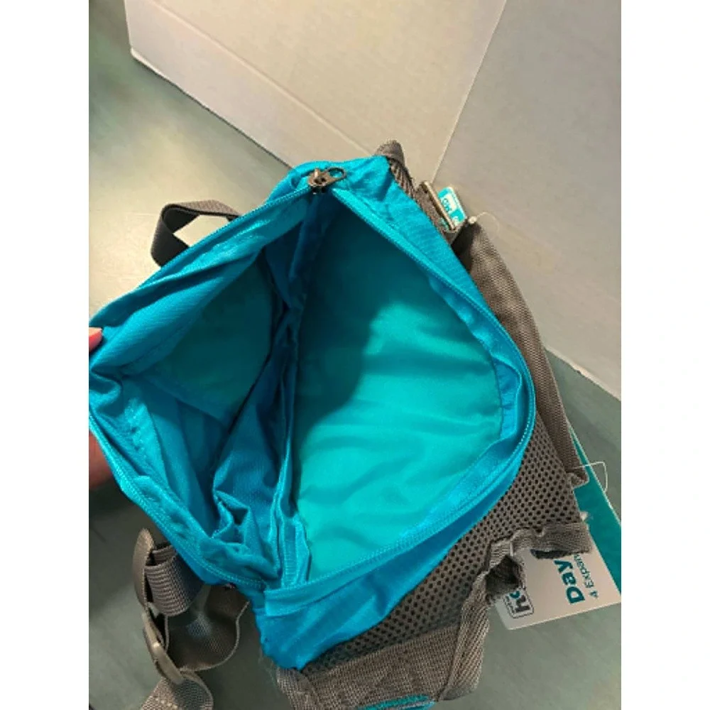 Outward Hound DayPak Dog Backpack Medium Teal New 4 Pockets D-Ring Hiking Vest